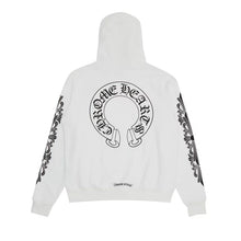 Load image into Gallery viewer, Chrome Hearts Horseshoe Floral Hoodie White