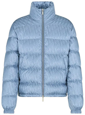 Dior Oblique Down Jacket 'Blue Technical Jacquard'