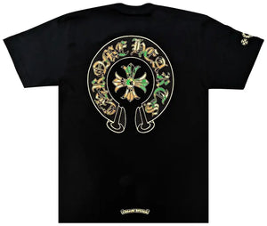 Chrome Hearts Triple Cross Horseshoe T-Shirt Black/Camo