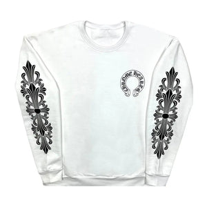 Chrome Hearts Horseshoe Logo Crewneck 'White'