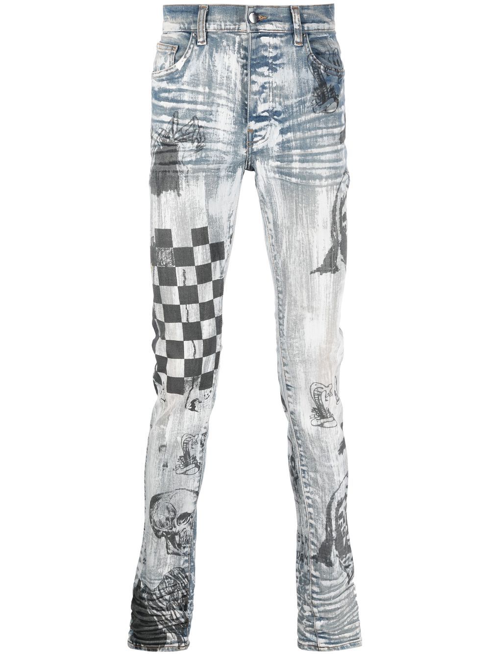 AMIRI Painted Indigo x Wes Lang 