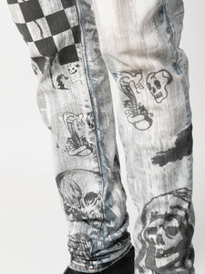 AMIRI Painted Indigo x Wes Lang "Blue"