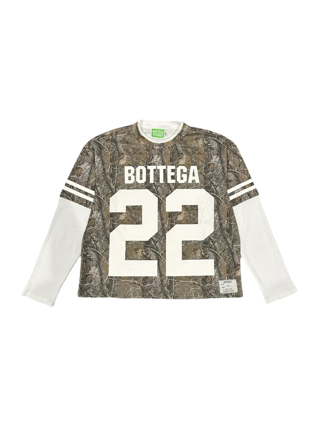 Bottega Desires CAMO LONG SLEEVE T-SHIRT