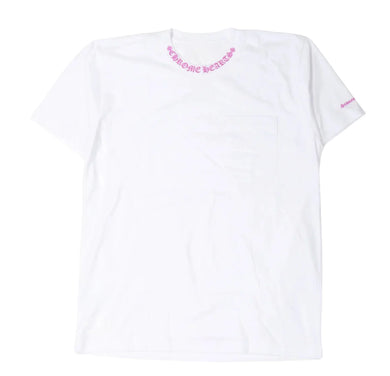 CHROME HEARTS 'COLLAR LOGO' WHITE/PURPLE Short Sleeve