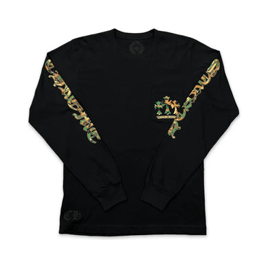 Chrome Hearts Triple Cross Horseshoe L/S T-Shirt Black/Camo