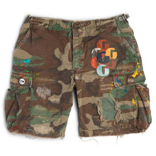 Load image into Gallery viewer, GALLERY DEPT. G PATCH CARGO SHORTS | WOODLAND CAMO