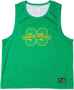 CHROME HEARTS GREEN 'REVERSIBLE MESH BASKETBALL JERSEY'