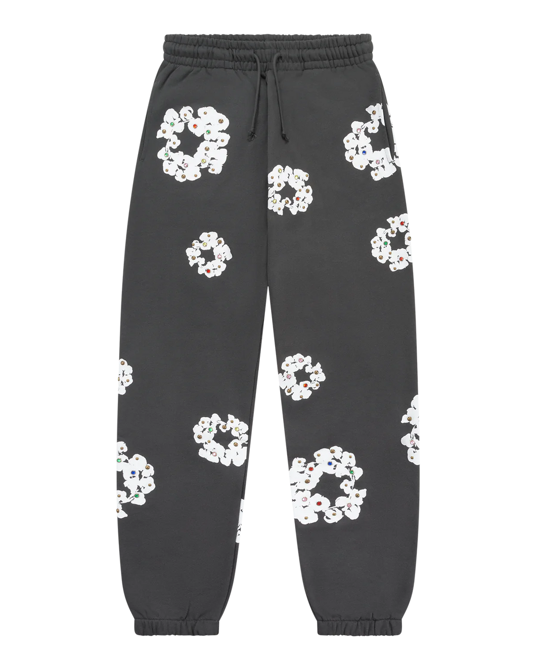 DENIM TEARS 'BLACK' RHINESTONE WREATH SWEATPANTS Regular price