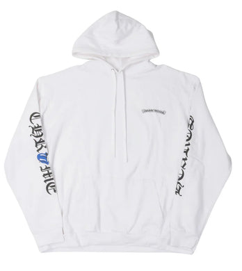 CHROME HEARTS 'ROLLING STONES' WHITE/BLUE HOODIE